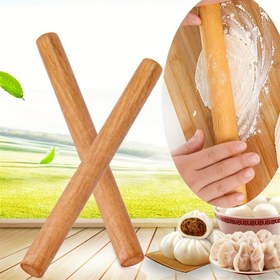 Resim Ahşap Oklava - 28cm/11.02in Yapışmaz Oklava Hamur, Erişte ve Pasta Hamuru İçin - Ev Kullanımı İçin Mutfak Pişirme Aletleri 