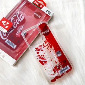 Resim Gritty iPhone 12 Uyumlu Coca Cola Sulu Telefon Kılıfı 