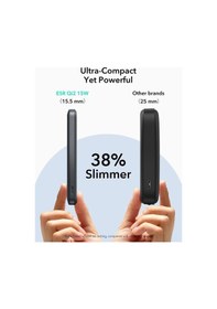 Resim 5000 Mah Taşınabilir Şarj Cihazı Halolock Qi2 Kickstand Magsafe Standlı Powerbank - Siyah Siyah 