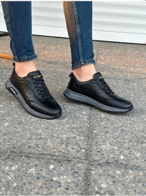 Resim Luis Figo Hakiki Deri Rahat Ortopedik Erkek Günlük Kışlık Sneaker Ayakkabı 40-44 Siyah 