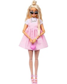 Resim Barbie Deluxe Style Bebekler Sarı Saçlı Hyv27 