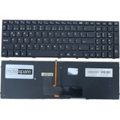 Resim Notespare Casper ile Uyumlu Excalibur G500 Notebook Klavye Işıklı Siyah TR 