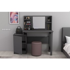 Resim Derya Dekor Jeni Makyaj Masası Antrasit 