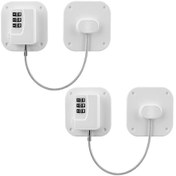 Resim Şifreli Buzdolabı Kilidi, Çocuk Emniyet Kilidi, Dijital Şifreli Pencere Sınırlayıcı - Çekmece Ve Buzdolabı İçin Güçlü Kendinden Yapışkanlı Kod Kilidi 