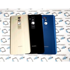 Resim Tkgz - Mate 20 Lite Arka Pil Batarya Kapağı (Kamera Lensli Cam) (519610023) Altın 