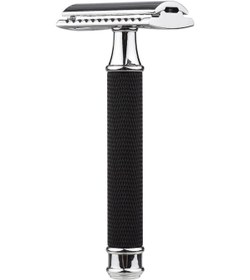 Resim Springsun Erkekler İçin Paslanmaz Çelik Çift Bıçaklı Uzun Saplı Tıraş Makinesi Seti - Klasik Tasarım + Yedek Bıçaklar 
