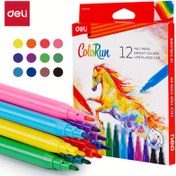 Resim 12 Renkli Felt-Tip Kalem Çizim, Boyama ve El Sanatları İçin. 