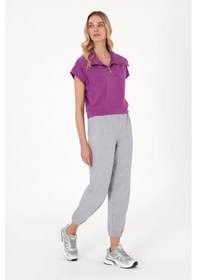 Resim U.S. Polo Assn. Kadın Gri Melanj Jogger Eşofman Altı 50306710-VR086 