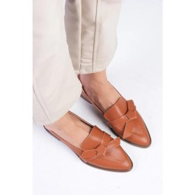 Resim Mio Gusto Ezra Taba Renk Kadın Loafer Günlük Düz Ayakkabı 