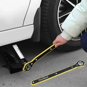 Resim NEWSHARK Otomatik Ratchet Anahtar - Uzun Saplı Çiftçi Çekme Makinesi, 360° İleri ve Geri Tuş Tasarımı, Ayarlanabilir Çelik Garaj Lastik Lastik Anahtarı Arabalar, SUV'lar, Motosikletler ve Diğer Araçlar için | Ayarlanabilir Ratchet Anahtar | Dayanıklı Çelik Yapı, Lastik Değiştirme Araçları 