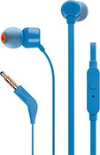 Resim JBL T110 Mikrofonlu Kablolu Kulak İçi Mavi Kulaklık 