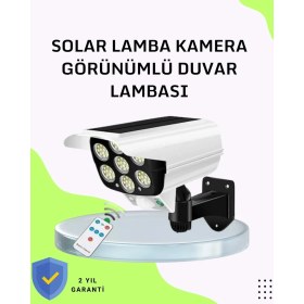 Resim Teknoşık 3 Modlu Güneş Paneli Aydınlatmalı Dış Mekan Güvenlik Işığı - IP65 Su Geçirmez, Pır Sen 