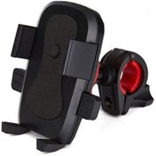 Resim Bisiklet Telefon Tutucu Standlı Siyah - Şeffaf 