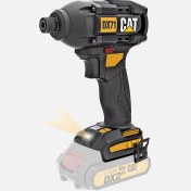 Resim Cat DX71B 18VOLT 215NM Kömürsüz Profesyonel Şarjlı Darbeli Tornavida (Akü Dahil Değildir) 
