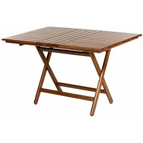Resim Bahçeme Kaş 80X120 Katlanabilir Ahşap Bahçe Balkon Masası 