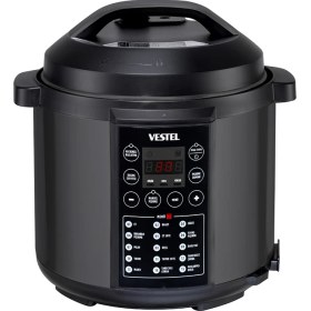 Resim Vestel Ziyafet Basınçlı Pişirici 1000W 5.5 L Paslanmaz Çelik Otomatik Sıcak Tutma Fonksiyonlu 