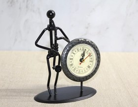 Resim Metal Saatli Saksafon Çalan Müzisyen Alk4335 