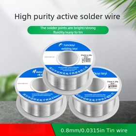 Resim 1 Adet 0.8mm 50g Rosin Çekirdekli Lehim Teli - Elektrik Tamiri, Kaynak ve DIY Projeler İçin Uygun, Yeni Başlayanlar İçin Kolay Kullanım 