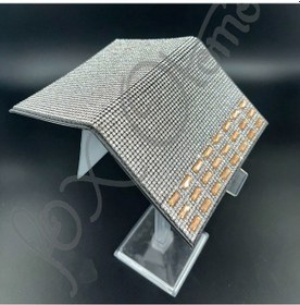 Resim Gümüş Taşlı Gold Detaylı Ruhsat Kabı 