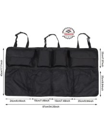 Resim REIHMANN Fiat Doblo 2015-2016-2017-2018-2019-2020-2021-2022-2023-2024-2025 Araç Bagaj Organizer 8 Cepli Araç Bagaj Düzenleyici Çanta Organizer, Araba Çantası, Oto Içi Aksesuar Otomobil Aksesuarları 