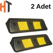 Resim Hayat Trafik Oto Park Araç Stoperi PPC 50x16x10 cm- 2'li Set 