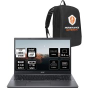Resim Acer Aspire 5 Intel Core I5 12450H 8gb 2tb SSD 15.6'' Fhd Fdos Taşınabilir Bilgisayar & Per4 Çanta NXKN4EY003P304 