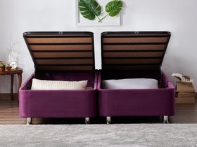 Resim Niron Yatak Purple Çift Kişilik Mor Baza 140 x 190 cm 