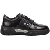 Resim MARCOMEN 152-19503 Siyah Hakiki Deri Erkek Sneaker 