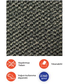 Resim Zemincim Starlight 01 Bej Kapı Önü Nem Ve Toz Alıcı Paspas 