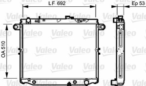 Resim VALEO 734192 | Radyatör 98-03 Land Cruiser 4.7 *2Uzfe* + Os 