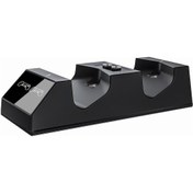 Resim Honmex Ps4 Kumanda Şarj Istasyonu, 2 Mikro Usb Manyetik Dongle İle Hızlı Şarj, Led Göstergeli, Kaymazsız Abs, Ps4/ps4 Slim/ps4 Pro Uyumlu 