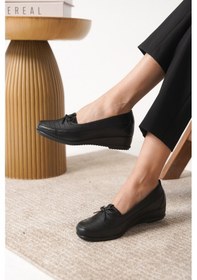 Resim D08 Günlük Ortopedik Comfort Kadın Ayakkabı Siyah 