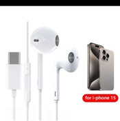 Resim Gold Kama iPhone 15 için C tipi kablolu kulaklık Pro Max In-Ear Sumsung Onepuls Xiaomi Redmi için Mic 