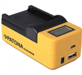 Resim Patona NP-970 Sony Tekli Synchron USB Charger LCD Ekranlı 