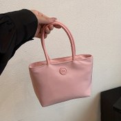 Resim 2025 Yeni Japon Minimalist Naylon Mini Tote Çantası Kadınlar İçin - Sevimli Sepet Fermuar Kapatma, Dayanıklı Polyester Astar, Çoklu Renkler Mevcut (Beyaz/Mor/Yeşil/Sarı/Siyah) - Şık Logo Süslemeli Kompakt Taşınabilir Tote, Sağlam Yapı 