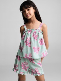 Resim MANGO Kids Çiçek desenli bluz 