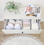 Resim 4 Lü Çekmece Düzenleyici Beyaz - Gri 
