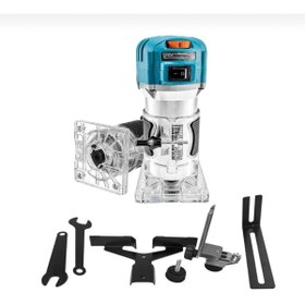 Resim POWER7 600W Hassas Devir Ayarlı El Frezesi - Şeffaf Tabanlı Kontrol 