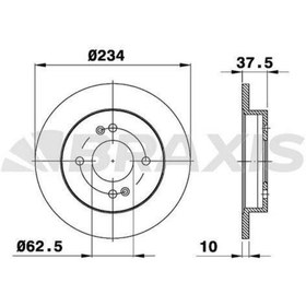 Resim BRAXIS Arka Fren Dısk Aynası I10 Pıcanto 1.0 / 1.1 2004 