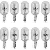 Resim Mystique Araba T10 12V 5W 168 194 W5W Halojen Ampul Gösterim Kümesi Gösterge Gösterge Lambası Okuma Işıkları, 10 Paket Sıcak Beyaz (Yurt Dışından) 