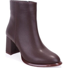 Resim Dagoster Dza07-811501 Kahve Klasik Topuklu Kadın Bot Kahve 