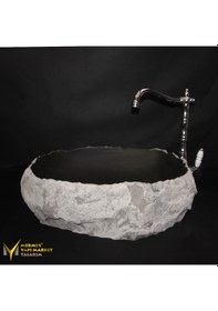 Resim Bazalt Şekilsiz Tasarım Lavabo 