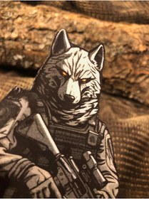 Resim THORSTORE Tactic Wolf Patch/Peç/Arma (8,3 x 6,7cm) 