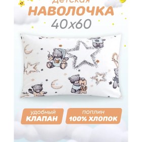 Resim Spalenka Yastık Kılıfı 40x60 Çocuk %100 Pamuklu Poplin 393836614 