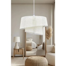 Resim Manolya Modern Kumaş Başlıklı 2 Katlı Yatak Odası Çocuk Odası Salon Mutfak Hol Avize 