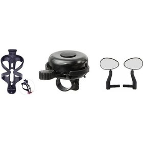 Resim Bianchi Bisiklet 3'Lü Aksesuar Kombini - Ayna-Zil-Matara Kafesi 