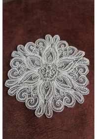 Resim 6 Adet Luxury Daisy Gold Krem Bardak Altlığı & Kokteyl Peçetesi 