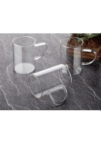 Resim Termisil Cam Ateşe Dayanıklı Kupa 6 Adet 220 ML 
