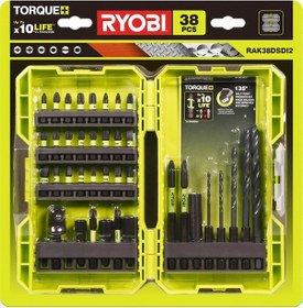 Resim Ryobi RAK38DSDI2 38 Parça Vidalama ve Delme Uç Seti - 5132004388 