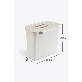 Resim Ovio Ev Yaşam 7 Lt Mutfak Tezgah Üstü ve Dolap Askılı Çöp Kovası Askılı Atık Kutusu 